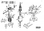 Bosch 0 601 905 460 19051 Router 220 V / Eu Spare Parts